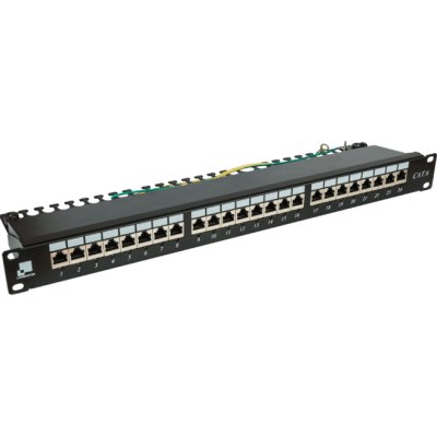 Патч-панель Lanmaster LAN-PPI24S6 19" 1U 24xRJ45 кат.6 STP