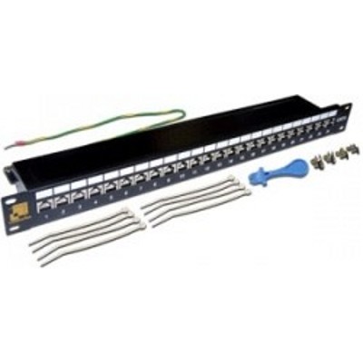Патч-панель Lanmaster LAN-PPL24S6 19" 1U 24xRJ45 кат.6 FTP