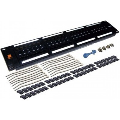 Патч-панель Lanmaster LAN-PPL48U5E 19" 2U 48xRJ45 кат.5e UTP