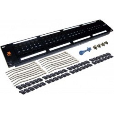 Патч-панель LANMASTER 48 портов, UTP, кат.6, 2U