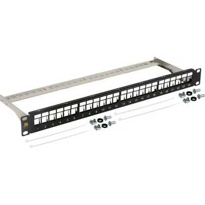 Патч-панель наборная Lanmaster LAN-PPN24OK-STP 19" 1U 24x FTP