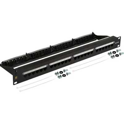 Патч-панель Lanmaster LAN-PPN24U6A 19" 1U 24xRJ45 кат.6A UTP