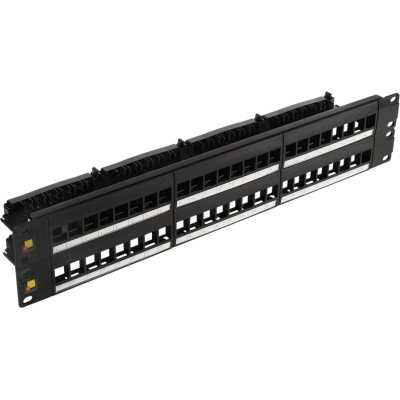 Патч-панель наборная Lanmaster LAN-PPN48OK-UTP 19" 2U 48x UTP