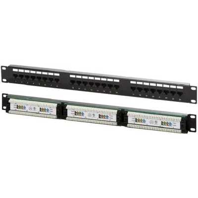 Патч-панель Lanmaster NM-PPU24C 19" 1U 24xRJ45 кат.5E UTP