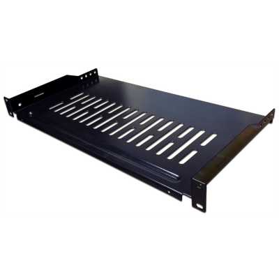 Полка стационарная Lanmaster TWT-CB-SFBF250-1U/18 1U нагр.:18кг. 19" 250мм черный (упак.:1шт)