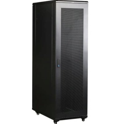 Шкаф серверный Lanmaster (TWT-CBB-32U-6X10-P1) напольный 32U 600x1000мм пер.дв.перфор. задн.дв.перфор.2-хст. 2 бок.пан. 800кг черный