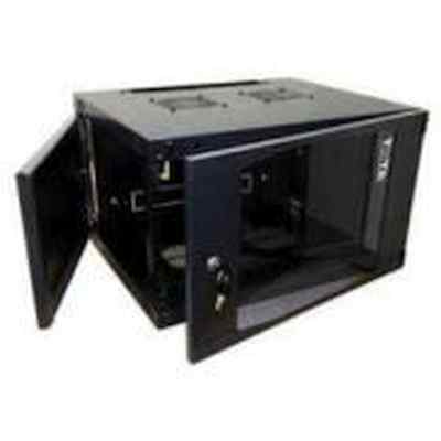 Шкаф настенный Lanmaster Next TWT-CBWNG-15U-6X6-BK 15U 550x600мм пер.дв.стекл съемные бок.пан. 60кг черный