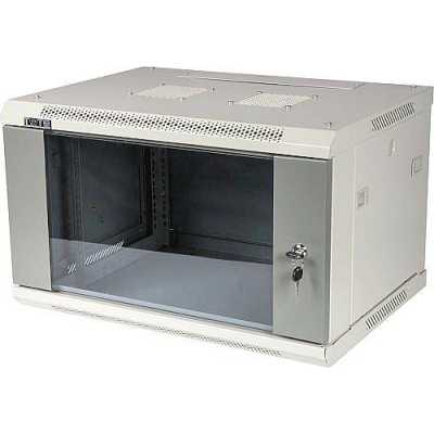 Шкаф настенный серии Pro, 6U 600x600, стеклянная дверь