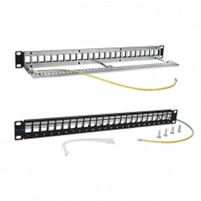Патч-панель наборная Lanmaster TWT-PP24OK-STP 19" 1U 24xRJ45 FTP