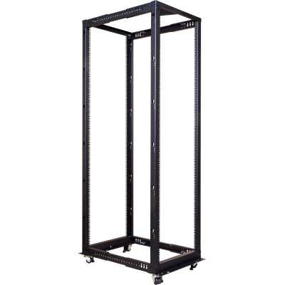 Стойка двухрамная Lanmaster TWT-RACK2-42U-ADJ 42U 480ммX560мм 1000кг черный