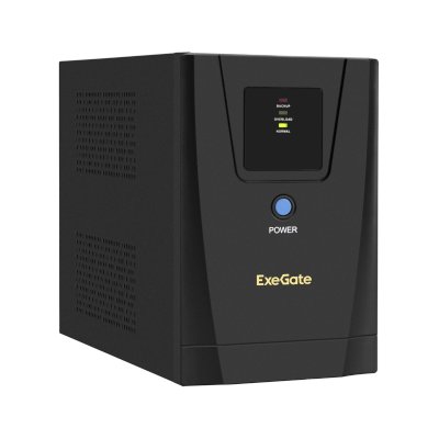 Источник бесперебойного питания ExeGate EP285496RUS SpecialPro UNB-1500.LED.AVR.C13.RJ.USB 1500VA/950W, LED, AVR, 6*IEC-C13, RJ45/11, USB, черный