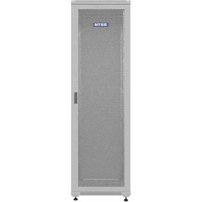 Шкаф коммутационный NTSS Премиум (NTSS-R42U6060PD) напольный 42U 600x600 мм пер. дв. перфор. металл 900 кг серый 510 мм 86 кг IP20 металл