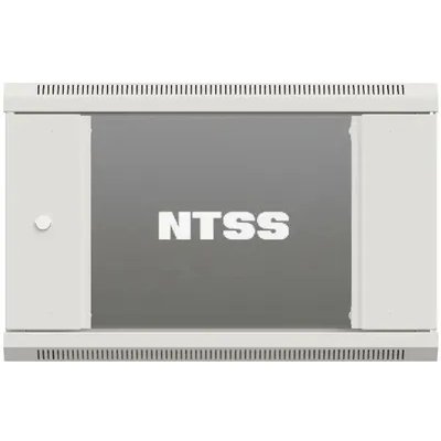 Шкаф коммутационный NTSS Премиум (NTSS-W15U6060GS) настенный 15U 600x600 мм пер. дв. стекл 60 кг серый IP20 сталь