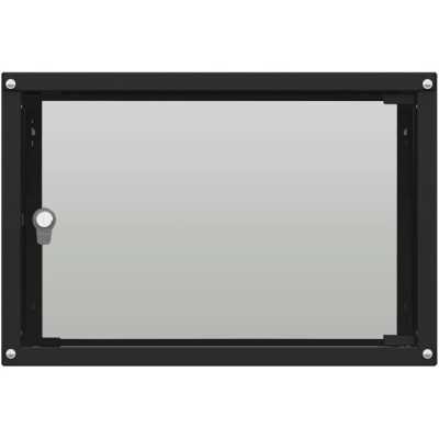 Шкаф коммутационный NTSS Lime (NTSS-WL6U5535GS-BL) настенный 6U 550x350 мм пер. дв. стекл несъемн. бок. пан. 30 кг черный 270 мм 8.4 кг 110 град. 370 мм IP20 сталь