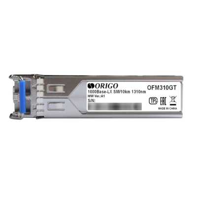 Трансивер SFP-трансивер, 1000Base-LX (Duplex LC), 1310 нм, для одномодового кабеля, до 10 км