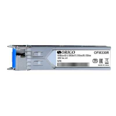 Трансивер ORIGO OFM330R/10KM WDM SFP Transceiver, 1000Base-BX-U, Simplex LC, TX: 1310nm, RX: 1550nm, Single-mode, 10KM