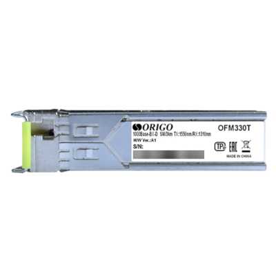 Трансивер ORIGO OFM330T/10KM WDM SFP Transceiver, 1000Base-BX-D, Simplex LC, TX: 1550nm, RX: 1310nm, Single-mode, 10KM