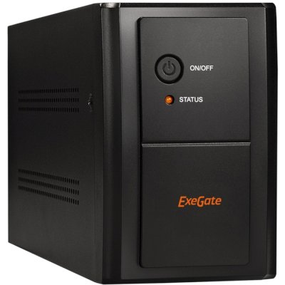 Источник бесперебойного питания (ИБП) EP285515RUS ExeGateSpecialPro UNB-2000.LED.AVR.EURO.RJ.USB <2000VA/1200W, LED, AVR, 4 евророзетки, RJ45/11, USB, Black>