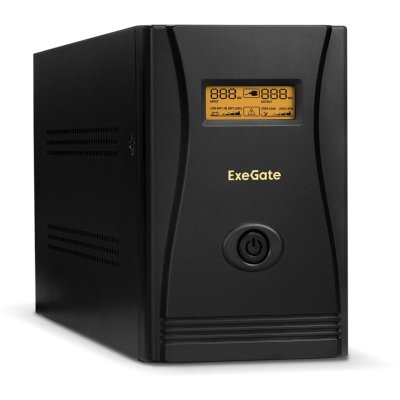 Источник бесперебойного питания ExeGate EP285529RUS SpecialPro Smart LLB-2200.LCD.AVR.C13.RJ.USB 2200VA/1300W, LCD, AVR, 6*IEC-C13, RJ45/11, USB, черный
