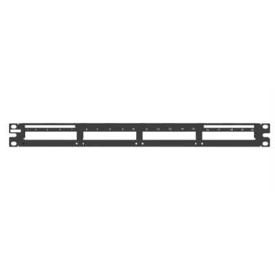 Патч-панель Panduit (QSP24BL) 19" для 4 кассет QuickNet 1U металл