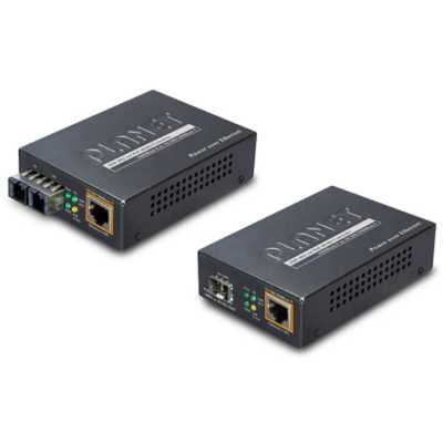 GTP-805A Медиаконвертер IEEE802.3af/at PoE 10/100/1000Base-T to MiniGbIC (SFP) Converter