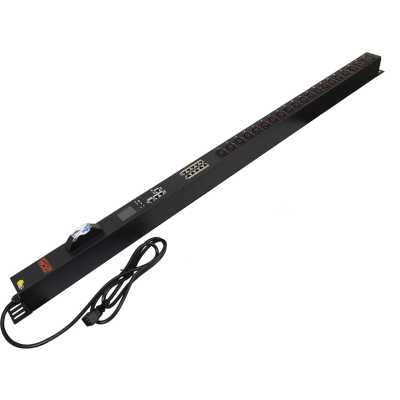 Блок распределения питания Powercom PDU-16AVMS20-18C13-2C19 18xC13+2xC19, 16A, 1,5U (1968234)