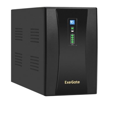 Источник бесперебойного питания ExeGate EX292611RUS SpecialPro UNB-2200.LED.AVR.1SH.2C13.RJ.USB 2200VA/1300W, LED, AVR,1*Schuko+2*C13, RJ45/11, USB, металлический корпус, черный