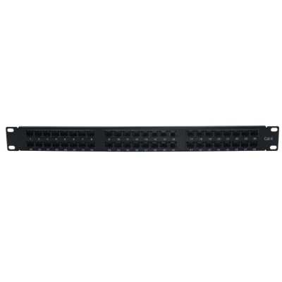 Патч-панель 19" Wize Pro W1U48CAT6 высокой плотности, 48 портов, высота 1U, CAT6, UTP