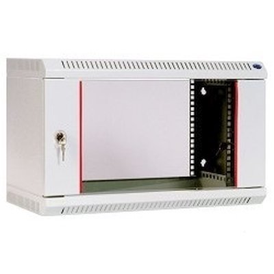 Шкаф коммутационный ЦМО (ШРН-12.650) настенный 12U 600x650мм пер.дв.стекл несъемн.бок.пан. 100кг серый 605мм 23.8кг 180град. 632мм