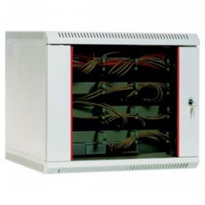 Шкаф телеком. настен, 9U, 600x650 дверь стекло (ШРН-9.650) (1 коробка)