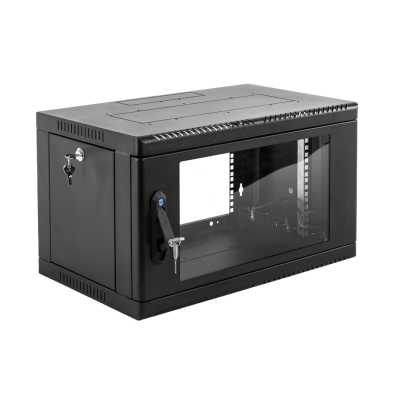 Шкаф коммутационный ЦМО (ШРН-9.650-9005) настенный 9U 600x658мм пер.дв.стекл 200кг черный 600мм 22кг 180град. 479мм IP20 металл