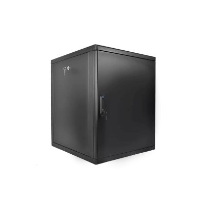 Шкаф коммутационный ЦМО (ШРН-М-15.650.1-9005) настенный 15U 600x650мм пер.дв.металл направл.под закл.гайки 120кг черный 581мм 27.36кг 180град. 745мм IP20 сталь