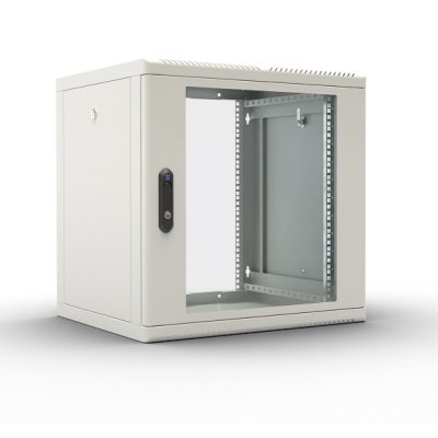 Шкаф телекоммуникационный настенный разборный 9U (600 × 520), съемные стенки, дверь стекло