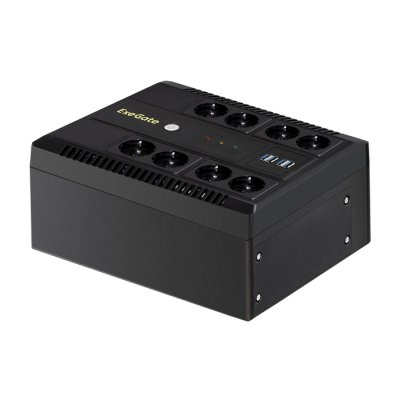 Источник бесперебойного питания ExeGate NEO Smart LHB-650.LCD.AVR.8SH.CH.RJ.USB 650VA/390W, LCD, AVR, 8*Schuko, RJ45/11, USB, 4*USB-порта для зарядки, черный