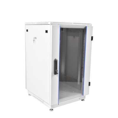 Шкаф коммутационный ЦМО (ШТК-М-24.6.6-1ААА) напольный 24U 600x600мм пер.дв.стекл 2 бок.пан. 700кг серый 455мм 60кг 180град. 1245мм IP20 металл