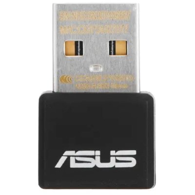 Адаптер Wi-Fi ASUS USB-AX55 NANO 90IG06X0-MO0B00 WI-FI 802.11ax/ac/a/g/n, 400 + 867 Mbps USB 3.0 Adapter + 2 антенны