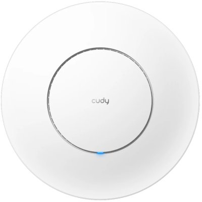 Точка доступа Wi-Fi CUDY BE3600 Wi-Fi 7 2 5G Access Point BE3600 Dual Band Ceiling Mount Wi-Fi 7 Access Point, Chipset Broadcom, 802.11be/ax/ac/a/b/g/n, 2880Mbps at 5GHz +688Mbps at 2.4GHz, 1 x 2.5G RJ45 Port, MU-MIMO, Support 12V DC or 802.3at PoE or Pas