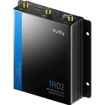 Промышленный маршрутизатор/ Industrial 4G LTE Cat4 Wi-Fi Router, LTE Cat4, N150 WiFi, 2 x 10/100M RJ45 Ports, 2 x SIM Slots, 1 x RP-SMA(Wi-Fi), 2 x SMA(4G), 1 x 7-Pin Industrial interface(RS485/RS232/IO), 1x 2-Pin Power Port, Support Wide Range Voltage, S
