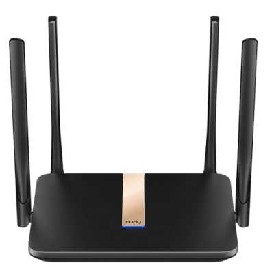 Роутер беспроводной Cudy LT500D AC1200 10/100BASE-TX/4G cat. 4 черный