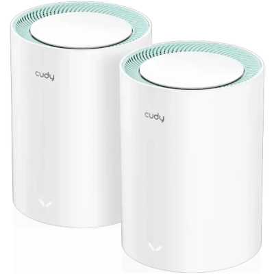 Бесшовный Mesh роутер Cudy M1500 (M1500(2-PACK)) AX1500 10/100/1000BASE-TX (упак.:2шт)