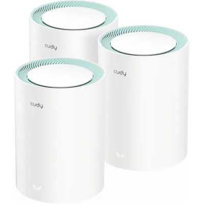 Бесшовный Mesh роутер Cudy M1500 (M1500(3-PACK)) AX1500 10/100/1000BASE-TX (упак.:3шт)