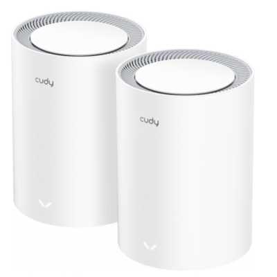 Бесшовный Mesh роутер Cudy M3000(2-PACK) AX3000 10/100/1000/2500BASE-T, белый (упак.:2шт)