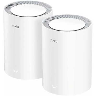 Маршрутизатор Cudy BE3600 Wi-Fi 7 Mesh Solution Gigabit Dual Band 2-Pack, Chipset Broadcom, 802.11be/ax/ac/a/b/g/n, 2882Mbps at 5GHz + 688Mbps at 2.4GHz, 3 x 10/100/1000Mbps Ports, Internal antennas, Zerotier/PPTP/L2TP/OpenVPN/WireGuard, MLO, MU-MIMO, Gue