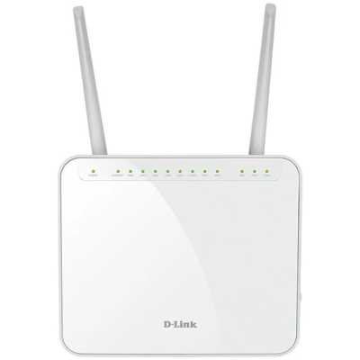 Маршрутизатор DVG-5402G/R1A AC1200 Wi-Fi Router, 1000Base-T WAN, 4x1000Base-T LAN, 2x5dBi external antennas, 2xFXS+USB ports, 3G/LTE support