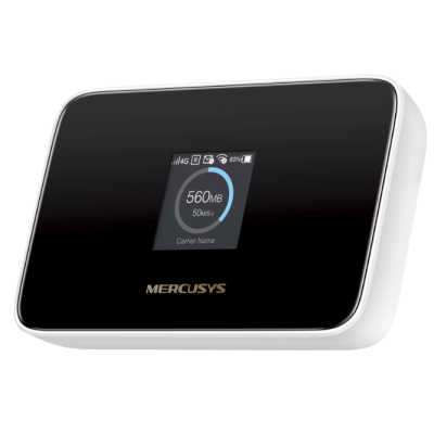 Mercusys MT115 Мобильный Wi-Fi роутер AX300 с поддержкой 4G LTE, до 287 Мбит/с на 2,4 ГГц, встроенный модем 4G LTE до 150 Мбит/с, встроенный аккумулятор 2400 мА·ч