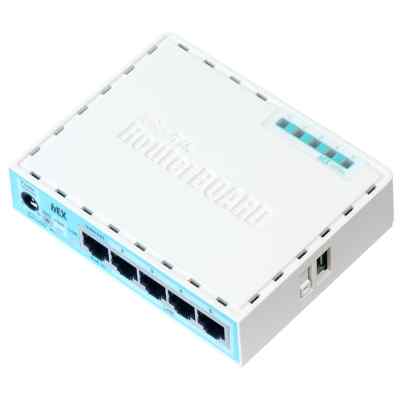 Роутер MikroTik RB750Gr3 hEX (RouterOS L4) with power supply and case 5 port 10/100/1000 гигабитный высокопроизводительный Ethernet