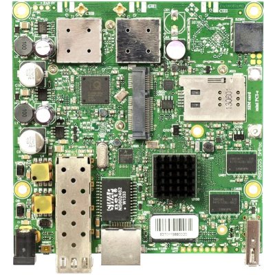 Роутер MikroTik RB922UAGS-5HPacD 922UAGS with 720MHz Atheros CPU, 128MB RAM, 1xGigabit LAN, USB, 1xSFP, miniPCIe, SIM slot, built-in 5Ghz 802.11a/c 2x2 two chain wireless, 2xMMCX connectors, RouterOS L4