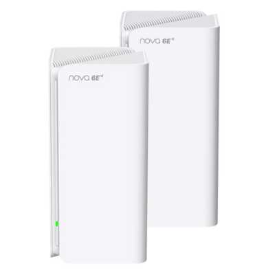 Трехдиапазонная гигабитная Wi-Fi Mesh система Tenda MX21 Pro (2-pack) AXE5700, 2,4/5/6 ГГц, до 5665 Мбит/с, 3x1 Гбит/с