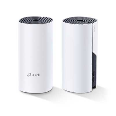 Бесшовный Mesh роутер TP-Link DECO P9 (2-PACK) AC1200 10/100/1000BASE-TX белый (упак.:2шт)