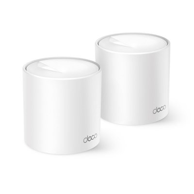 Бесшовный Mesh роутер TP-Link Deco X10 (DECO X10(2-PACK)) AX1500 10/100/1000BASE-TX белый (упак.:2шт)